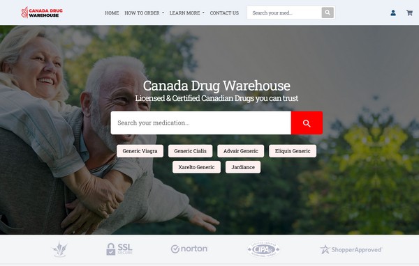 Canada-Drug-Warehouse-website